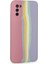 Samsung Galaxy A03S Kılıf Ebruli Lansman Silikon - Pembe-Lila (K95) 3