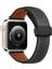 Apple Watch 38MM KR414 Daks Deri Kordon - SIYAH-(5796) - I42H08N9-5A57VS 1