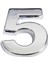 Cemax Krom Yapışkanlı 5 Rakamı 5 cm 1