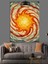 Güneş Spiral Enerji Soyut Turuncu Sarı Dekoratif Kanvas - Mdf Ahşap Tablo 2
