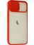 iPhone 12 Kılıf Palm Buzlu Kamera Sürgülü Silikon - KIRMIZI-(5796) - I34H27N5-6A31VS 2