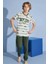 Erkek Çocuk New York T-Shirt Uzun Alt Penye Süprem Bisiklet Yaka Orta Kalın Pijama TAKIMI-4004 2