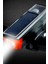 Solar Bisiklet Feneri Su Geçirmez LED Güneş Enerjili USB Şarjlı Güçlü Fener 6