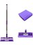 Sihirli Spin Mop Teleskopik Çok Amaçlı Mop +1 Bez Hediyeli - Mor (4887) 1