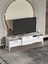 Tv Sehpası Tv Ünitesi 160 cm Gümüş Beyaz Mistral 5073 1