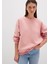 Bisiklet Yaka Pembe Basic Sweatshirt 1610198-91003 9