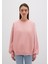 Bisiklet Yaka Pembe Basic Sweatshirt 1610198-91003 11