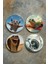 Ev Dekor Oval Pleksi Bardak Altlığı Temalı Desenli 4'lü Set Animal 1