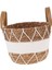 Oturma Odası, Yatak Odası, Banyo, Yastık, Havlu, Ayakkabı Için Dokuma Battaniye Sepeti Için Boho Dekoratif Depolama Sepeti (Yurt Dışından) 1
