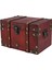 Kilitli Vintage Ahşap Saklama Kutusu ile Retro Hazine Göğüs Antika Tarzı Takı Organizatörü Gardırop Mücevher Kutusu Biblo Kutusu-L (Yurt Dışından) 1