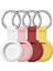 Airtag Kılıf Anahtarlığı Için Uyumludur, Silikon Koruyucu Kapak Key Ring-4 Paket Kırmızı/beyaz/sarı/pembe ile Güvenli Tutucu (Yurt Dışından) 1