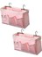2 Paket Başucu Caddy/yatak Başucu Asma Depolama Çantası Hastane Yatakları Için Dergi Organize Etme Bebek Odası (Pembe) (Yurt Dışından) 1