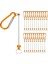 Boncuklu Anahtarlık Çubukları, 24 Pcs Metal Boncuklu Anahtar Kezleri Boşluklar Toplu Yapım Malzemeleri Snap Hook Portakallı (Yurt Dışından) 1