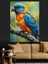 Papağan Mavi Sarı Kuş Dekoratif Kanvas - Mdf Ahşap Tablo 3