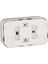 45182 Sıva Üstü Ikili Topraklı Priz, Beyaz 3