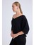V Yaka Yarım Kol Simli Salaş Bluz 2