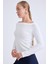 Kayık Yaka Uzun Kol Triko Bluz 2