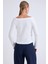 Kayık Yaka Uzun Kol Triko Bluz 4