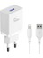 JK77 12W + PX17 1m 2.4A USB To Lightning Kablolu Pd Şarj CIHAZI-(5796) - I90H19N7-9A32VS 1