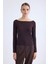 Kayık Yaka Uzun Kol Triko Bluz 1