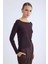 Kayık Yaka Uzun Kol Triko Bluz 2