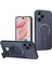 Honor 400 Pro Için Manyetik Kılıf, Standlı Karbon Fiber Tasarımlı Tpu Hibrit Telefon Kılıfı, Mavi (Yurt Dışından) 1