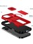 iPhone 16 Için Manyetik Kılıf, Kayar Kamera Korumalı Çift Katmanlı Darbeye Dayanıklı Telefon Kılıfı, Ayarlanabilir Stand, Kırmızı (Yurt Dışından) 2