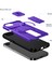 iPhone 16E Için Manyetik Kılıf, Kayar Kamera Korumalı Çift Katmanlı Darbeye Dayanıklı Telefon Kılıfı, Ayarlanabilir Stand, Mor (Yurt Dışından) 2