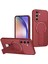 Samsung Galaxy A26/A17 5g/4g Için Manyetik Kılıf, Standlı Karbon Fiber Tasarımlı Tpu Hibrit Telefon Kılıfı, Kırmızı (Yurt Dışından) 1