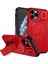 iPhone 11 Pro Için Manyetik Kılıf, Kayar Kamera Korumalı Çift Katmanlı Darbeye Dayanıklı Telefon Kılıfı, Ayarlanabilir Stand, Kırmızı (Yurt Dışından) 1
