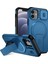 iPhone 12/iphone 12 Pro Için Manyetik Kılıf, Kayar Kamera Korumalı Çift Katmanlı Darbeye Dayanıklı Telefon Kılıfı, Ayarlanabilir Stand, Mavi (Yurt Dışından) 1