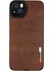 iPhone 14 Plus Kılıf Loop Deri Silikon - Kahverengi (K95) 1