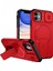 iPhone 11 Için Manyetik Kılıf, Kayar Kamera Korumalı Çift Katmanlı Darbeye Dayanıklı Telefon Kılıfı, Ayarlanabilir Stand, Kırmızı (Yurt Dışından) 1