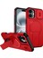 iPhone 16 Plus Için Manyetik Kılıf, Kayar Kamera Korumalı Çift Katmanlı Darbeye Dayanıklı Telefon Kılıfı, Ayarlanabilir Stand, Kırmızı (Yurt Dışından) 1