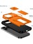 iPhone 13 Pro Için Manyetik Kılıf, Kayar Kamera Korumalı Çift Katmanlı Darbeye Dayanıklı Telefon Kılıfı, Ayarlanabilir Stand, Turuncu (Yurt Dışından) 2