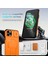 iPhone 11 Pro Max Için Manyetik Kılıf, Kayar Kamera Korumalı Çift Katmanlı Darbeye Dayanıklı Telefon Kılıfı, Ayarlanabilir Stand, Turuncu (Yurt Dışından) 3