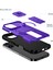 iPhone 16 Için Manyetik Kılıf, Kayar Kamera Korumalı Çift Katmanlı Darbeye Dayanıklı Telefon Kılıfı, Ayarlanabilir Stand, Mor (Yurt Dışından) 2