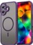 iPhone 17 Için Manyetik Kılıf, Yarı Saydam Mat Arka, Kamera Korumalı Darbeye Dayanıklı Telefon Kılıfı, Mor (Yurt Dışından) 1