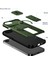 iPhone 16E Için Manyetik Kılıf, Kayar Kamera Korumalı Çift Katmanlı Darbeye Dayanıklı Telefon Kılıfı, Ayarlanabilir Stand, Yeşil (Yurt Dışından) 2