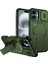 iPhone 16 Plus Için Manyetik Kılıf, Kayar Kamera Korumalı Çift Katmanlı Darbeye Dayanıklı Telefon Kılıfı, Ayarlanabilir Stand, Yeşil (Yurt Dışından) 1