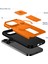 iPhone 14 Pro Max Için Manyetik Kılıf, Kayar Kamera Korumalı Çift Katmanlı Darbeye Dayanıklı Telefon Kılıfı, Ayarlanabilir Stand, Turuncu (Yurt Dışından) 2