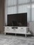 Tv Sehpası Mira Gümüş 5033 Beyaz 160 cm 35 cm 50 cm 1