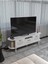 Tv Sehpası Mira Gümüş 5033 Beyaz 160 cm 35 cm 50 cm 5