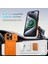 iPhone 15 Pro Için Manyetik Kılıf, Kayar Kamera Korumalı Çift Katmanlı Darbeye Dayanıklı Telefon Kılıfı, Ayarlanabilir Stand, Turuncu (Yurt Dışından) 3