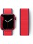 Apple Watch 38MM Hasırlı Cırtcırtlı Kordon - LACIVERT-KIRMIZI-(5796) - I96H52N8-5A37VS 1
