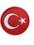 Aplike Ütü İle Yapışan Türk Bayrağı Yuvarlak Büyük Arma 5 cm 1