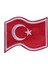 Aplike Ütü İle Yapışan Türk Bayrağı Dalgalı Arma 5x4 cm 1