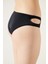 Basic Kesik Detaylı Siyah Bikini Altı 9