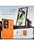 Samsung Galaxy S24 Ultra Için Manyetik Kılıf, Kayar Kamera Korumalı Çift Katmanlı Darbeye Dayanıklı Telefon Kılıfı, Ayarlanabilir Stand, Turuncu (Yurt Dışından) 3