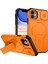 iPhone 11 Için Manyetik Kılıf, Kayar Kamera Korumalı Çift Katmanlı Darbeye Dayanıklı Telefon Kılıfı, Ayarlanabilir Stand, Turuncu (Yurt Dışından) 1